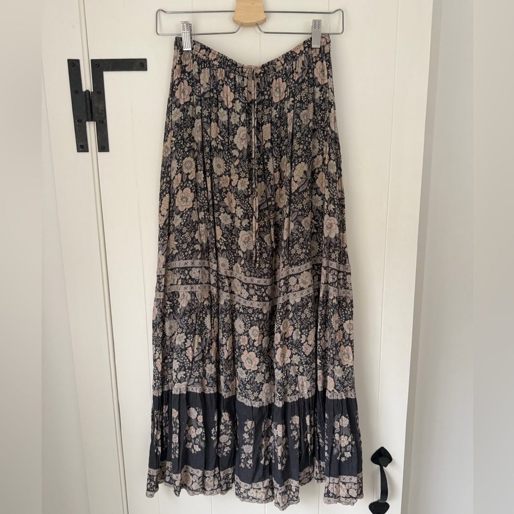 Spell & The Gypsy Juniper Maxi Skirt Charcoal Size Small